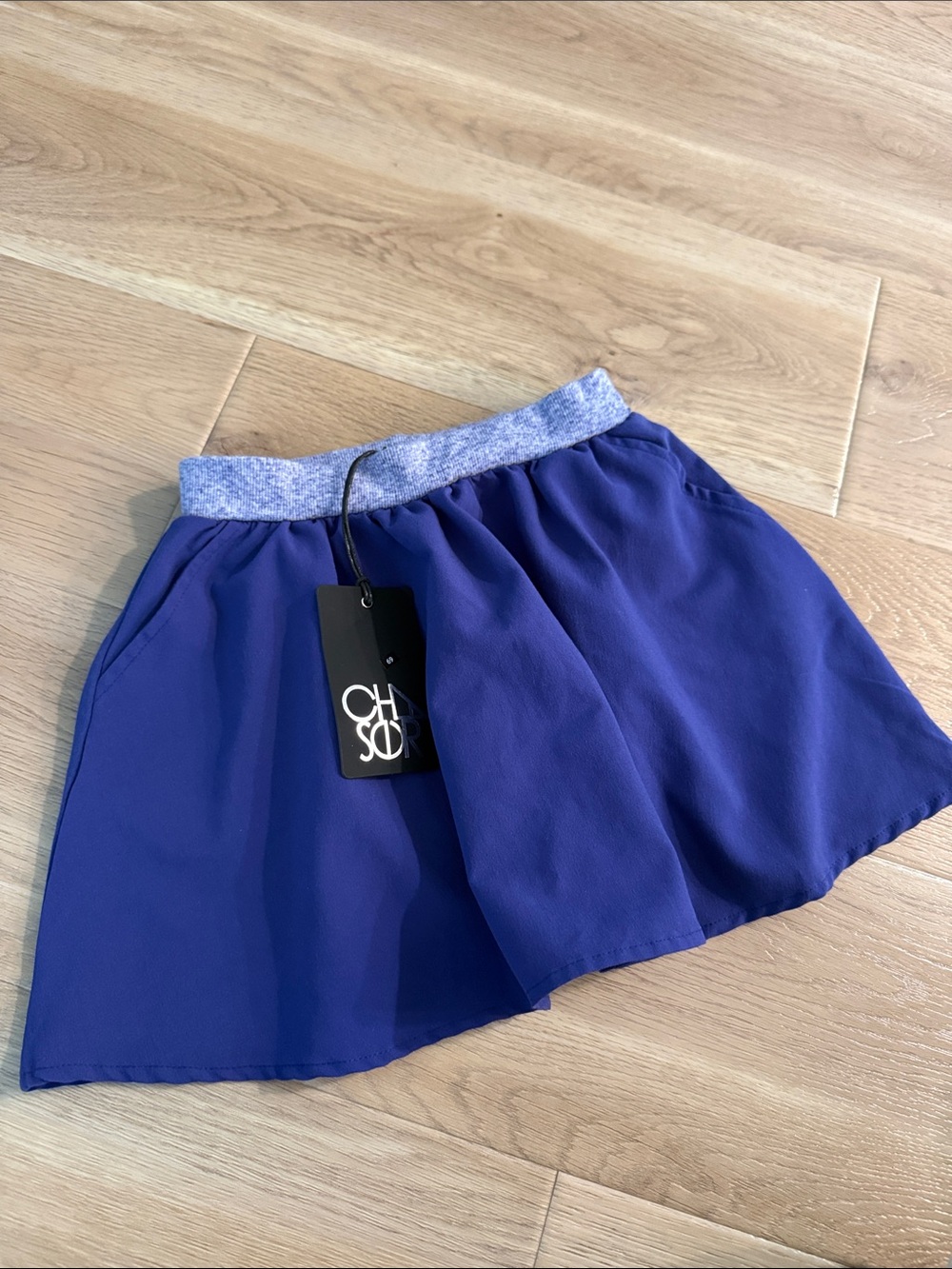 Chaser Girls Royal Blue Skirt with Heathered Waistband